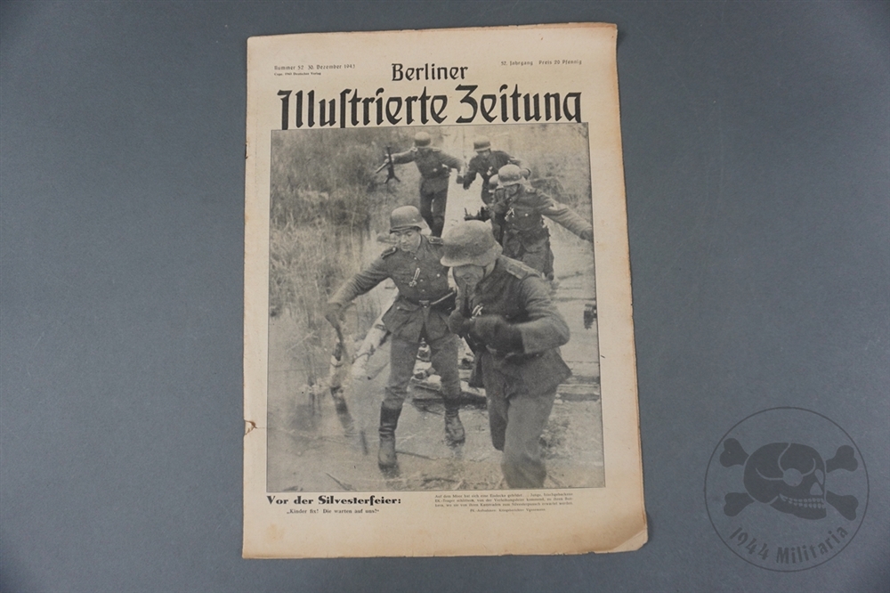 Original German WWII Berliner Illustrierte Zeitung Newspaper 