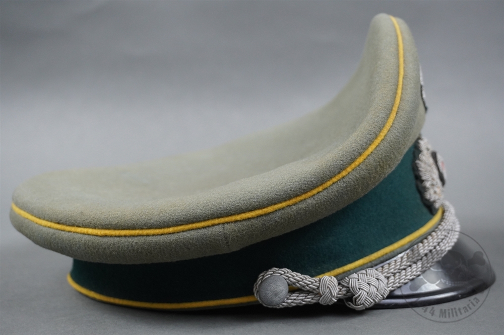 Original German WWII M42 Double Decal Police Helmet EF64
