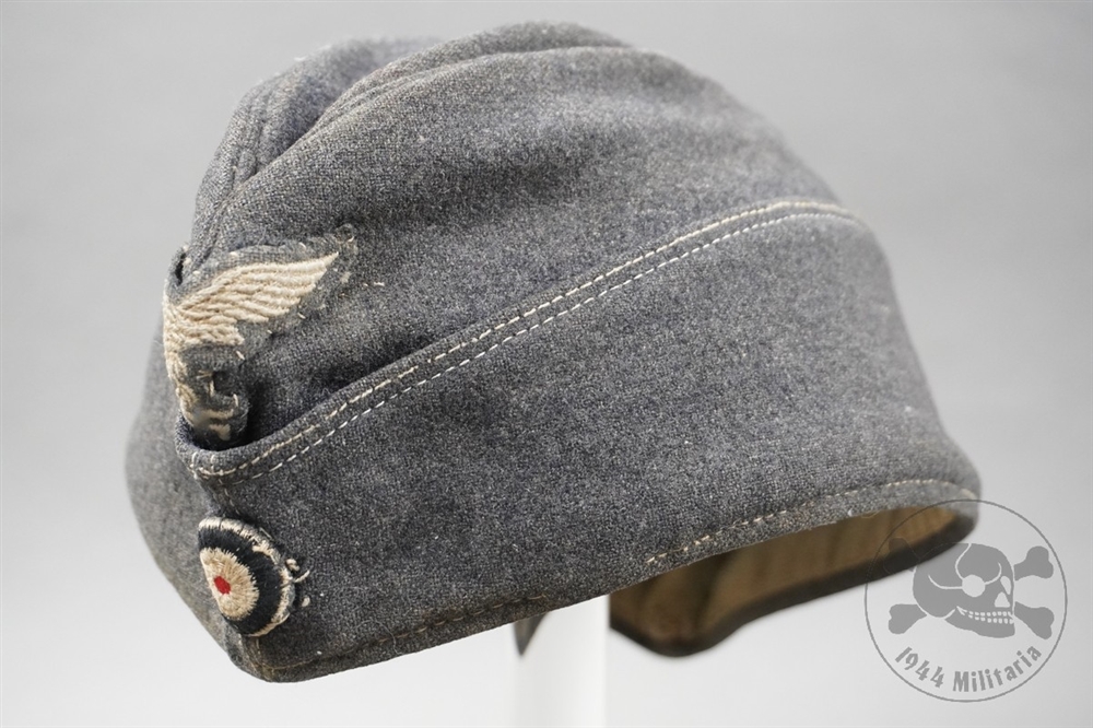 Original German WWII Luftwaffe M40 EM/NCO Overseas Cap (Feldmützen) Size 56