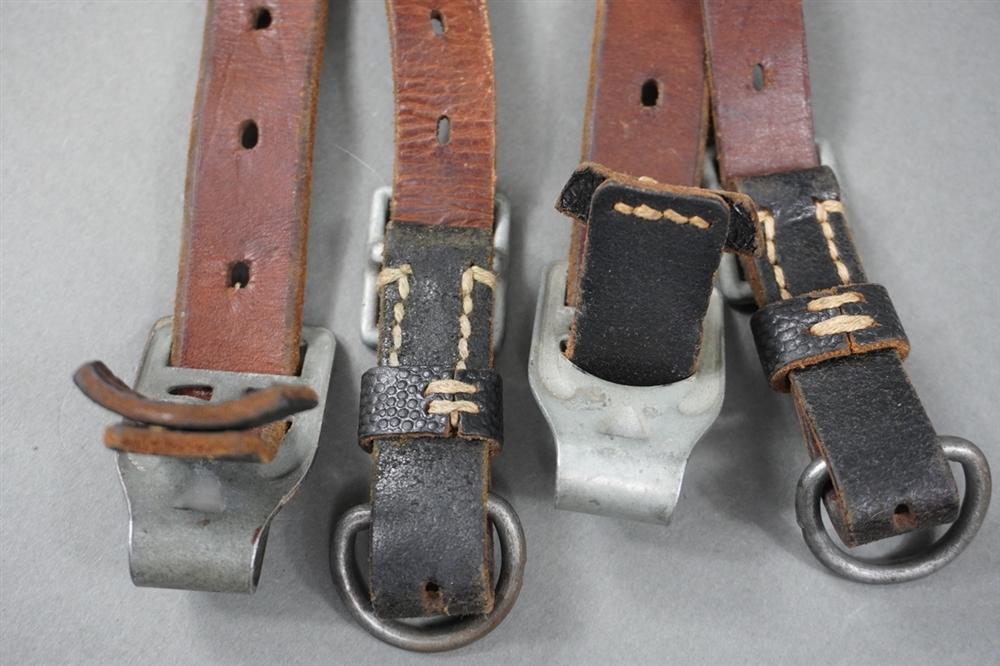 Original German WWII Leather Combat Y-Straps