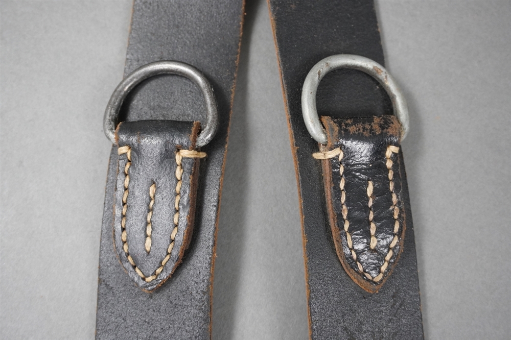 Original German WWII Leather Combat Y-Straps