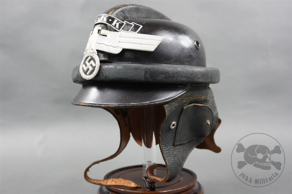 Original German WWII Refurbished M40 Helmet With Tri-Colored