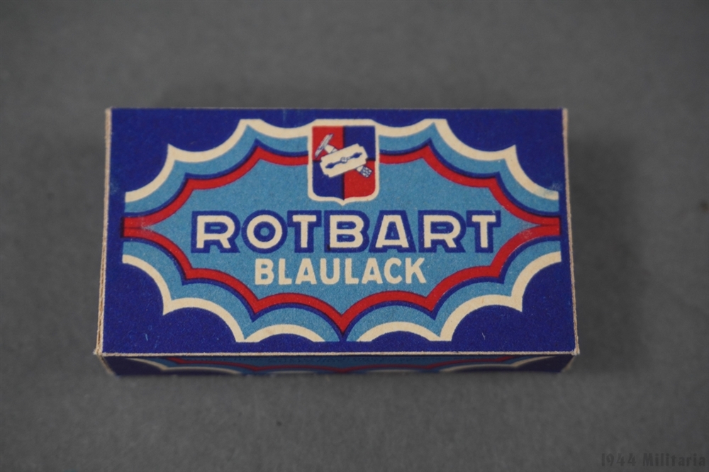 Rothstein Razor Box German Original German WWII Wehrmacht Issue Small Box Of Razor Blades
