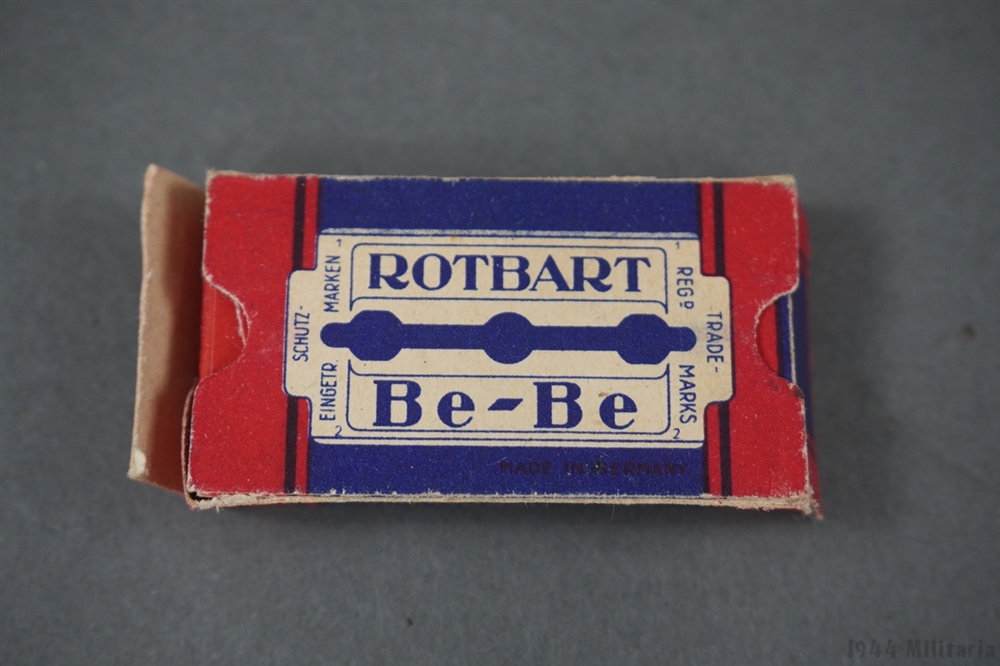 Rothstein Razor Box German Original German WWII Wehrmacht Issue Small Box Of Razor Blades