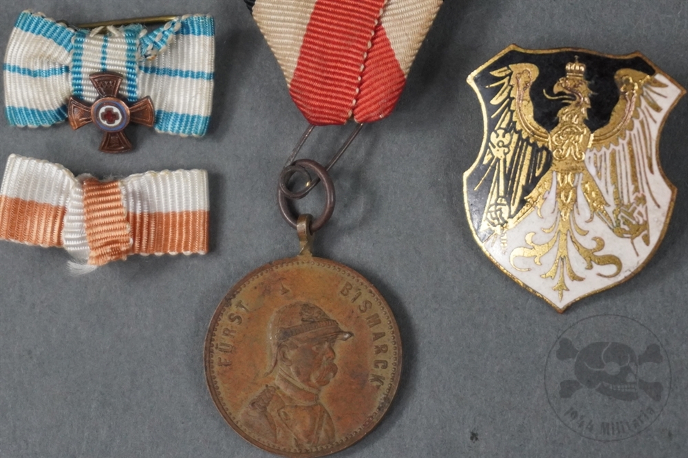 Original Imperial German Veteran & Commemorative Badge Grouping (4