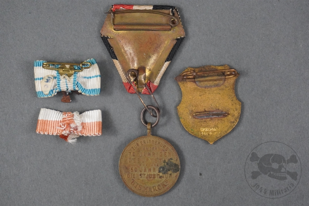 Original Imperial German Veteran & Commemorative Badge Grouping (4