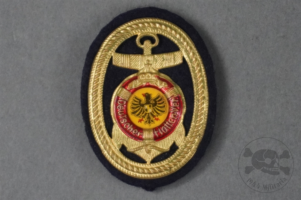 Original German Imperial Navy League Badge Deutscher Flottenver