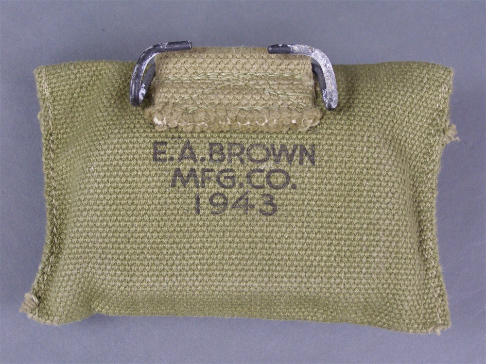 Original US WWII M1942 Field Dressing Pouch E.A. Brown 1943 With